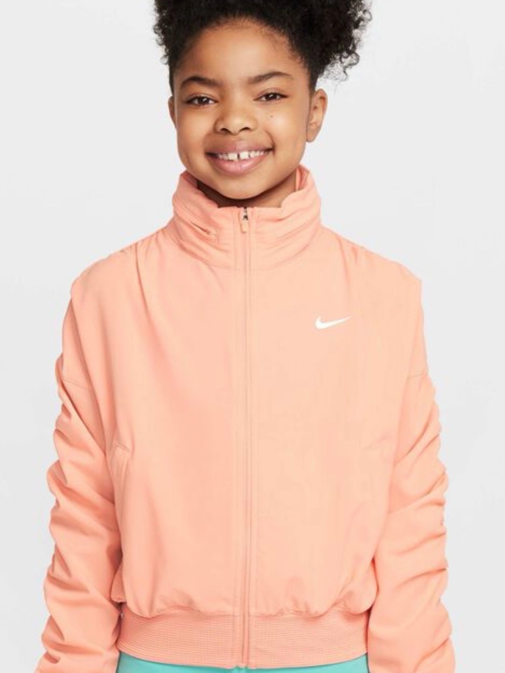 Nike Girls' apricot agate, dry fit Lightweight Puffer Jacket